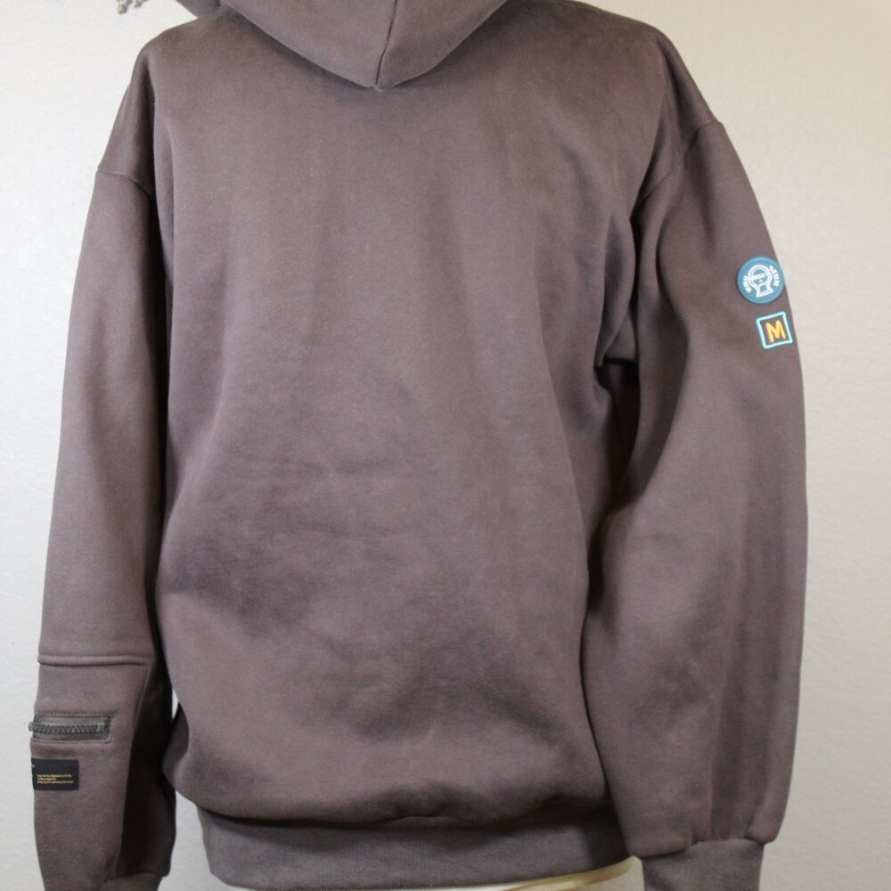 Neutral Hoodie Emoji Drew Mascot Brown and Yellow zipper New w/o Tags  size L - Picture 13 of 15
